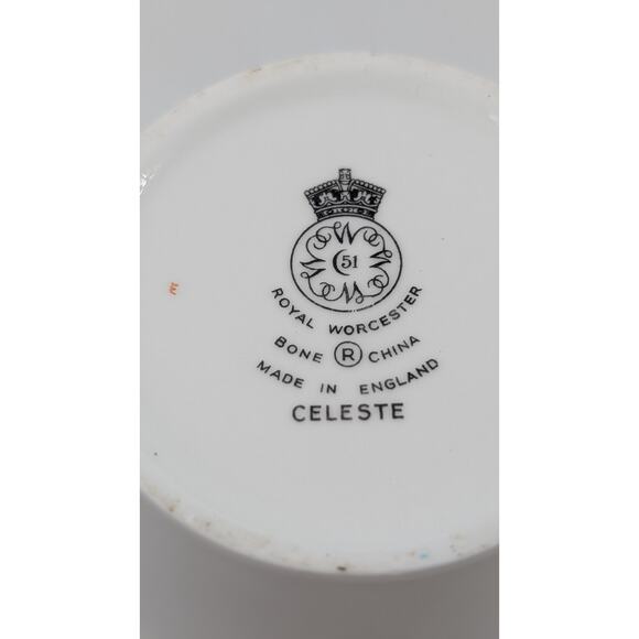 Royal Worcester Celeste Coffee Pot Bone China Snowflake Starburst England 10.5" - Picture 8 of 9